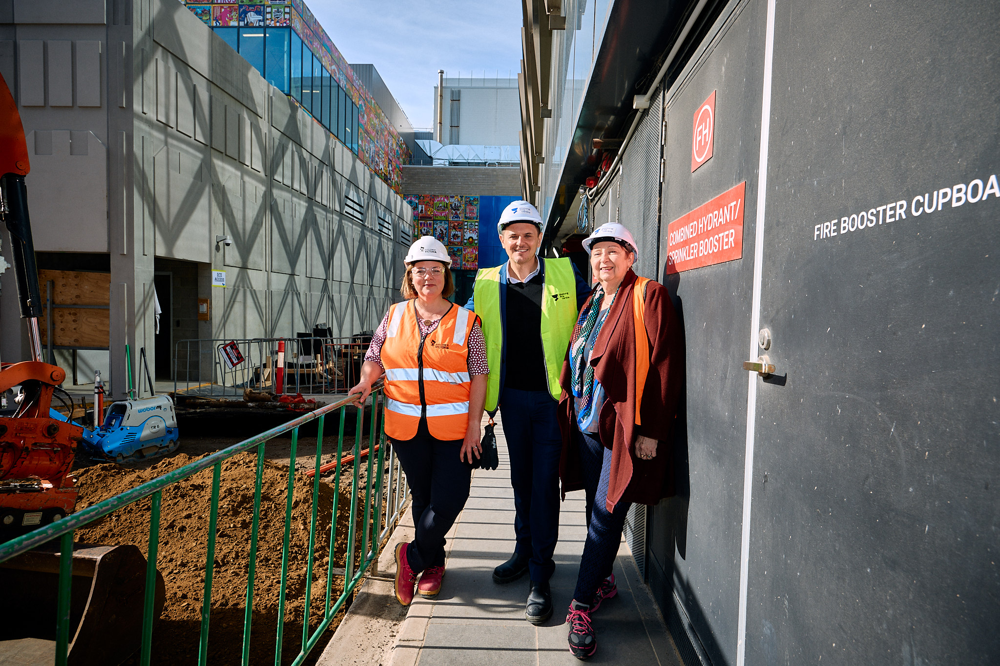 Hannah Clement - Group Head, Civic Infrastructure, Development Victoria Joel McGuinness - CEO & Creative Director, Geelong Arts Centre and Lesley Alway - Chair, Geelong Arts Centre Trust  at the Geelong Art Centre